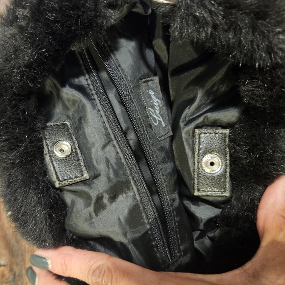 Beautiful Quilted Faux Fur Hobo Bag - Picture 12 of 16